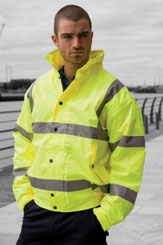 click here to view products in the Hi-Vis Bomber Jacket category